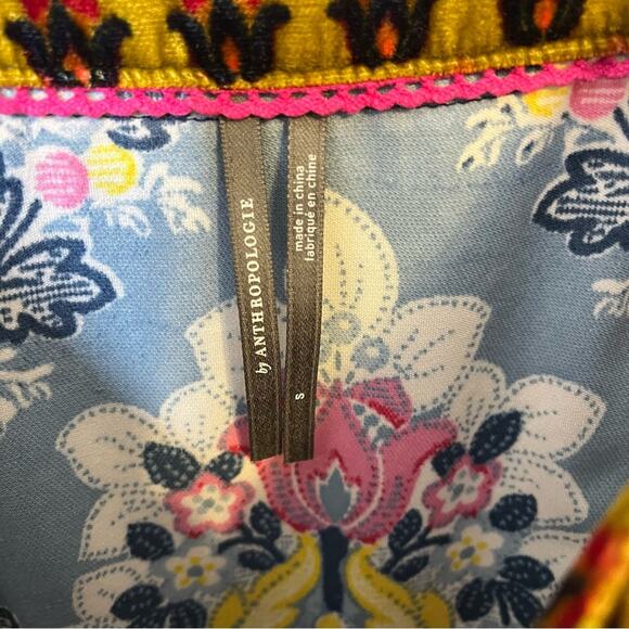 Anthropologie Paisley Velvet Slip Dress Womens Size S - Picture 8 of 10